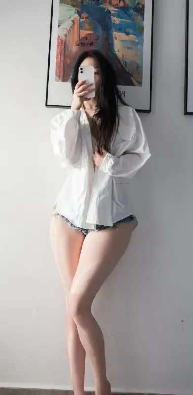 Cool文茜 –  白衬衫牛仔 【11P】